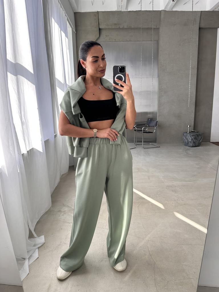 Women's Trousers PEONY Palazzo No. 1 7XL Green (2409242-60-62:185)