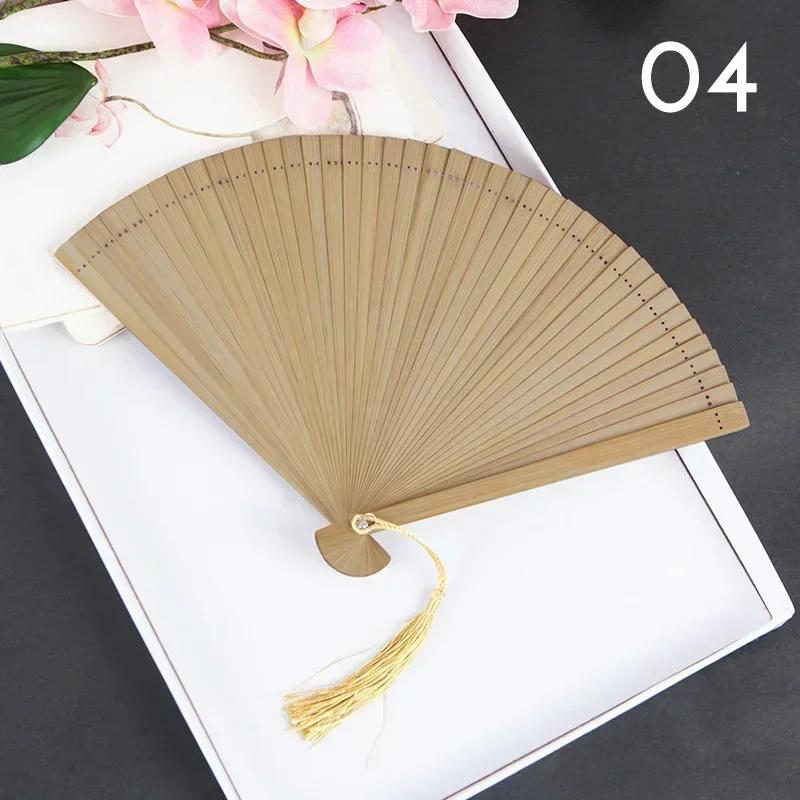 Chinese Style Classical Fan Carved Full Bamboo Folding Hand Fan Home Decor Dance Hand Fan Fashion Show Props Crafts Gift
