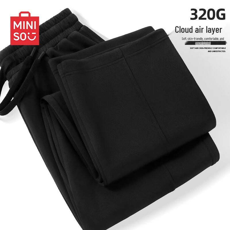 

MINISO Men s Heavyweight Loose Straight-Leg Sweatpants 3XL