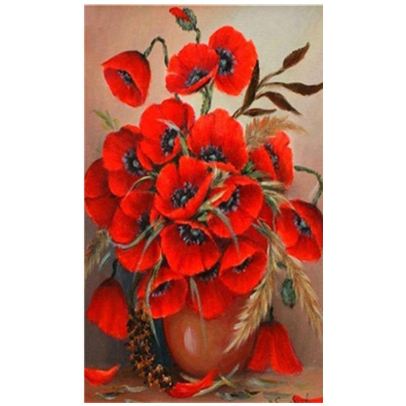 30X40CM 5D Diy Diamond Painting Various Flowers Embroidery Cross Stitch Home Decor Handmade Gift