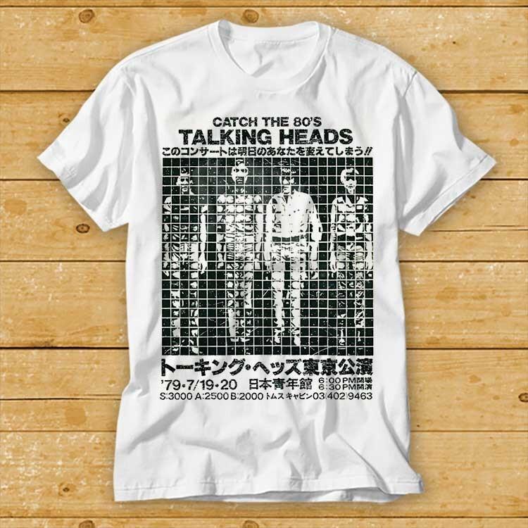 

Talking Head Vintage 1980 US Tour Japanese David Byrne Punk Rock T Shirt 2165 2XL