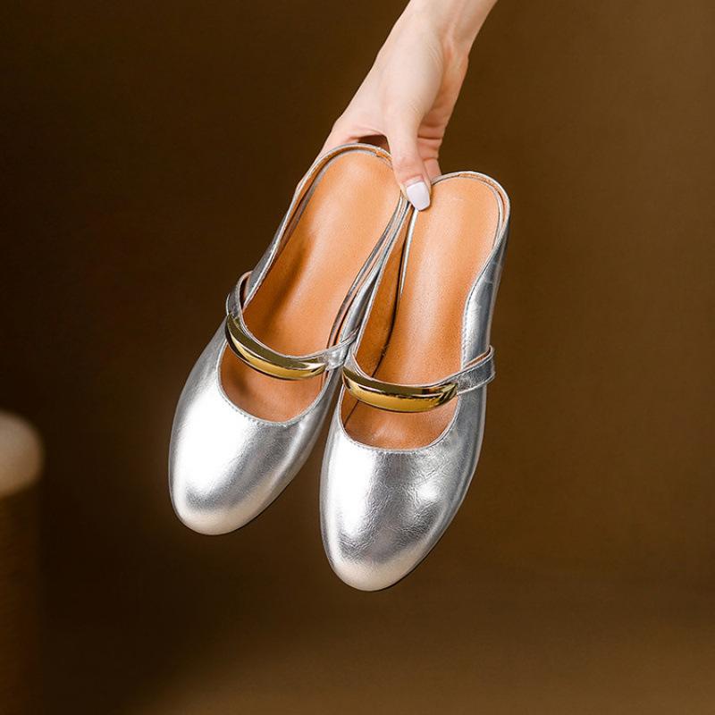 

New women s flat-bottomed slippers cover feet solid color casual bag head sandals rubber soft sole large size shoes summer cool slippers 41 (customization is not returned or exchanged)