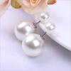 Classic Double-Sided Pearl Stud Earrings