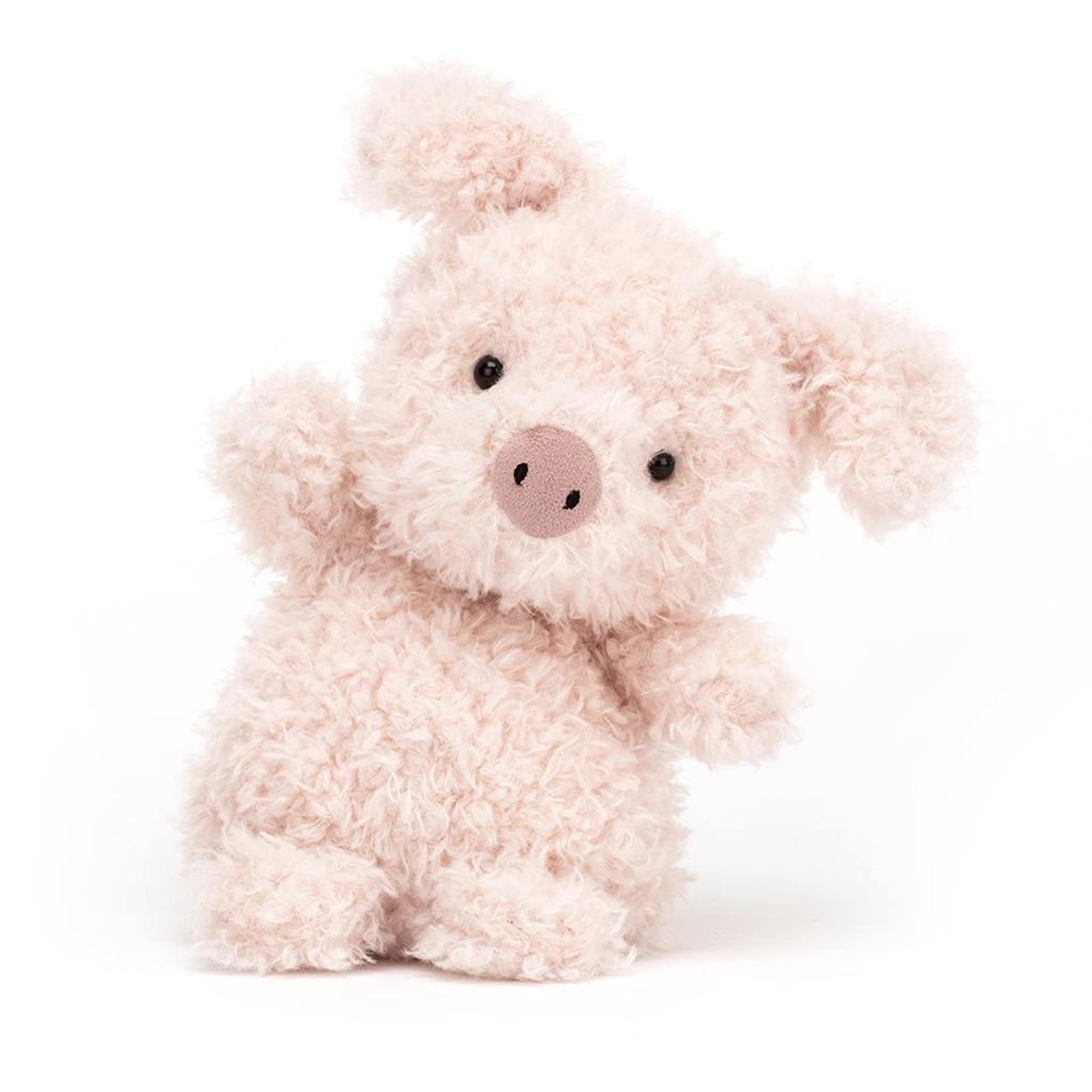 Jellycat Little Pig Plush Toy 7" - Farmhouse Stuffed Animal - Classic Kids Gift