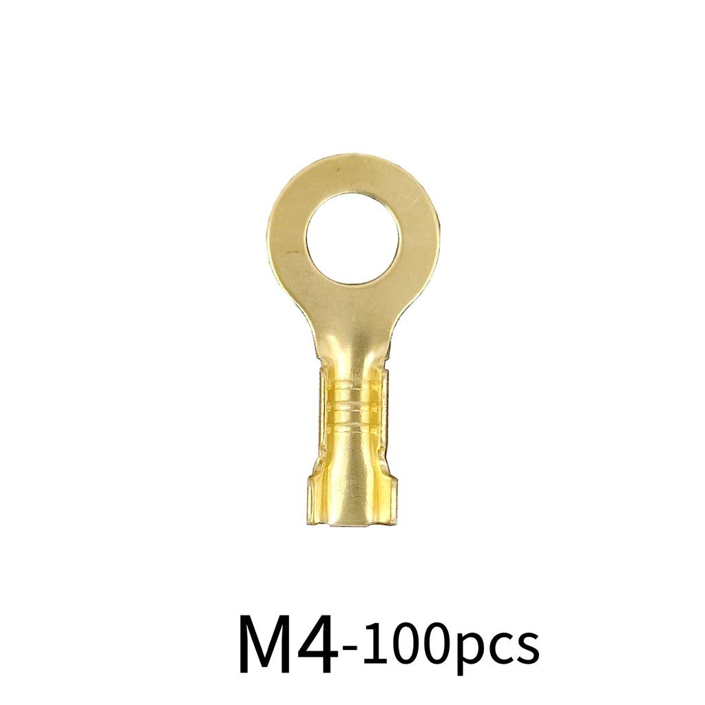 M3/M4/M5/M6/M8/M10 Ring-Terminal Wire Quick Connector Terminal Brass Crimp Terminal Assorted Kit