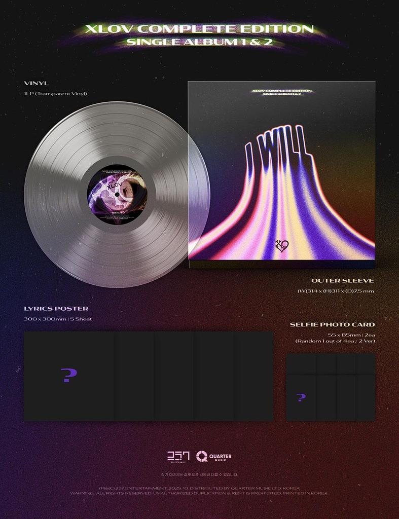 (LP Vinyl) XLOV [I WILL] COMPLETE EDITION (I'mma Be + I ONE)