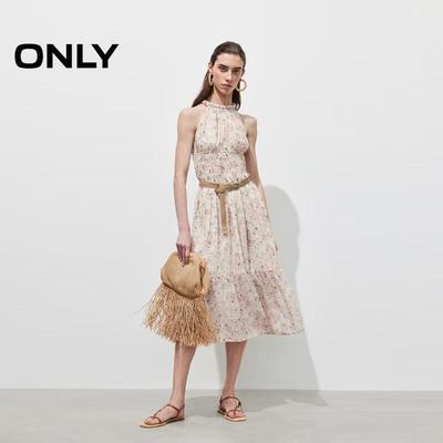 Women's 2025 Spring Halter Neck Sleeveless Maxi Dress