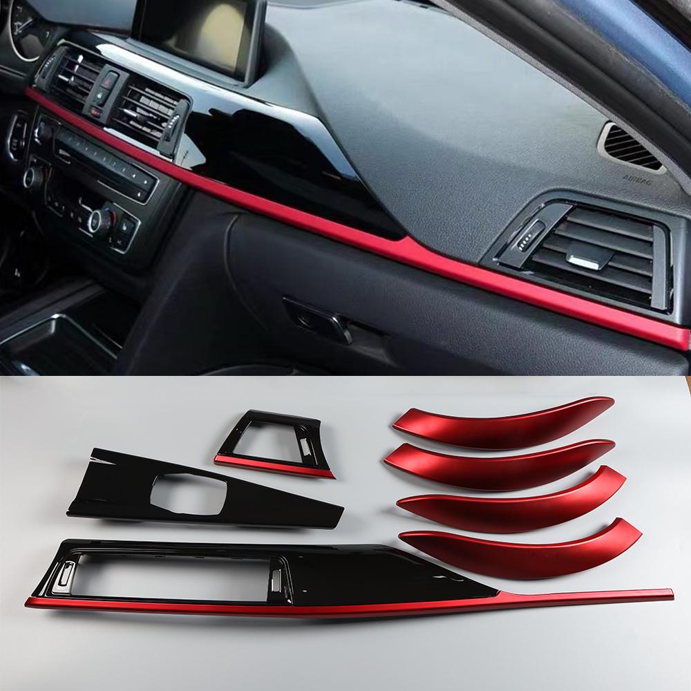 3 4 Series 3GT F30 F31 F32 F34 F36 BMW Replacement Car Interior Trims Dashboard Door Cover 7-piece set