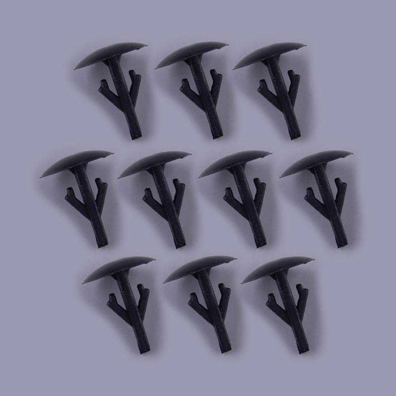 50pcs Black Car Hood Rubber Seal Cowl Dash Panel Trim Retainer Clips Fit for Honda