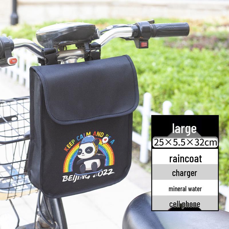 Borsa portaoggetti impermeabile per manubrio per biciclette, motociclette e veicoli elettrici