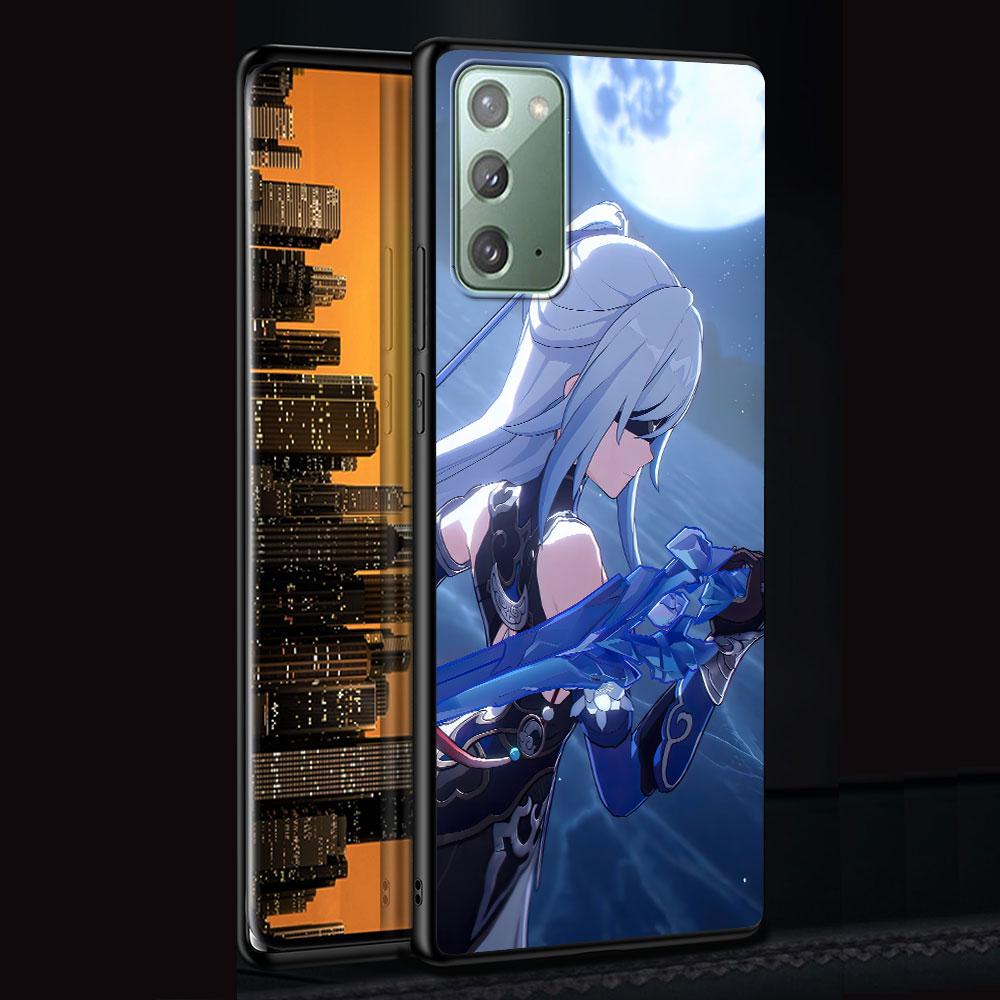 Husă Jing Liu Honkai Star Rail pentru Samsung Galaxy Note 10 Plus 20 Ultra 9 8 Husă de telefon TPU Negru Moale Funda Capa