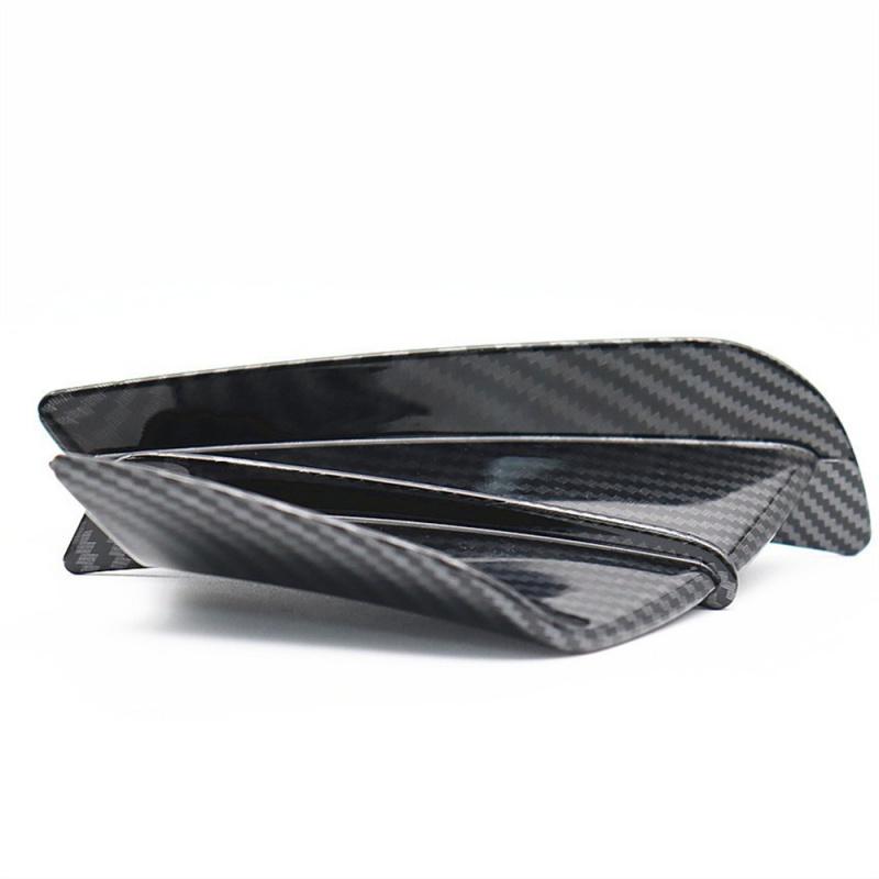 Universal Carbon Fiber Look Motorcycle Side Winglets Air Deflector Spoiler Trim
