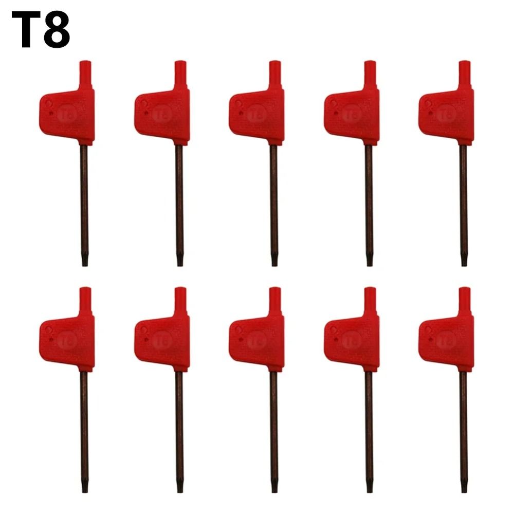 10Pcs Power Tool Torx Screw Spanner T5 T6 T7 T8 T9 T15 T20 T Wrench New Torx Screwdriver Wrench