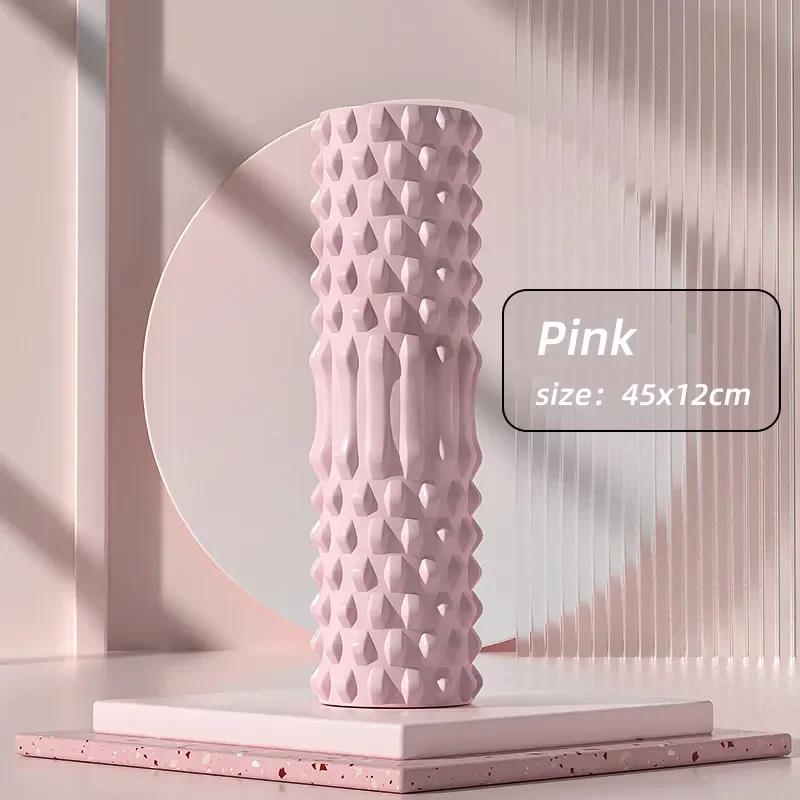 

Пенные ролики для массажа мышц - Пенный ролик высокой плотности для спины для облегчения боли в спине и восстановления мышц ног и рук розовый