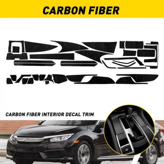 Easy Tallation For 2016- Honda Civic Interior Decal Trim Vinyl Trim EXV