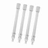 4Pcs 100mm Chrome Tyre Valve Extension Rod Wheel Adapter Car Truck Lorry