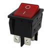 Shiji Hengli KCD4 Red Rocker Switch for Buses (5-pack)