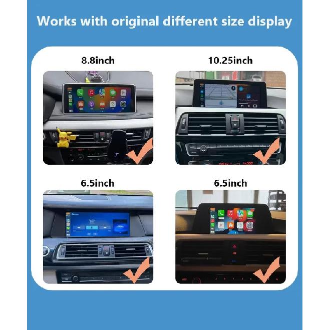 BONROAD Wireless CarPlay Android Auto Airplay Autolink Mirroring Adapter MMI Box Module For BMW F10 F11 F01 F56 F25 F20 F21 F22 F23 F30 F31 F32 F33