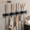 Wall-Mounted Mop and Broom Holder