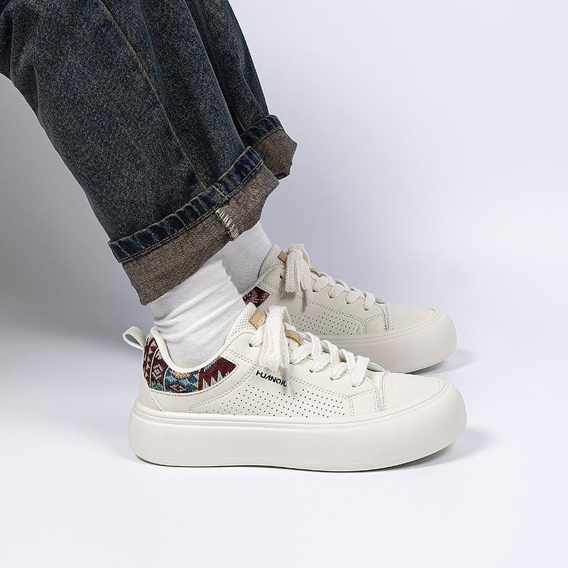 Global Board Shoes Men's Light and Comfortable ZHQ68371 Summer Versatile Trend Men's Shoes Platform Heightening Casual Shoes