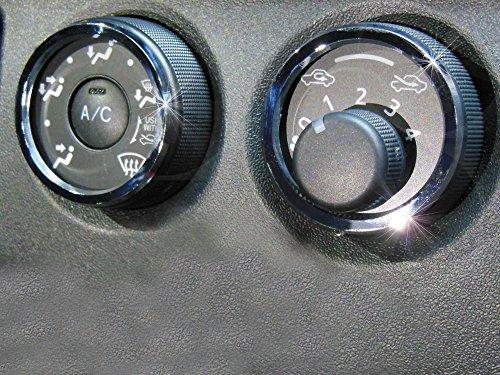 Mut TOYOTA HIACE Manuell Klimaanlegg Dreiehjulring (Chrome) 2 stk 200-serien H16.8~H26.3 TRH214W TRH219W TRH224W TRH229W