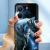 For Xiaomi Redmi Note 14 4G Case Luxury Painted Cover Black Silicone Phone Case For Redmi Note 14 Fundas note14 4G Soft Bumper