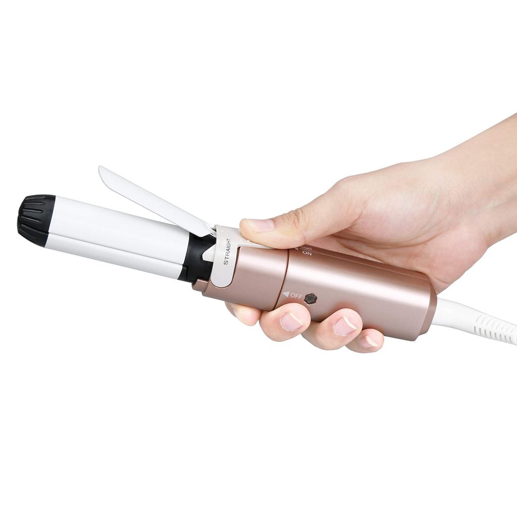VAV Mini Straightener Curling Travel Ideal for Business and Commuting 2-Way & Iron, Iron, 25mm, Dual-Use, Portable, Carry-On Compatible, 100-240V,