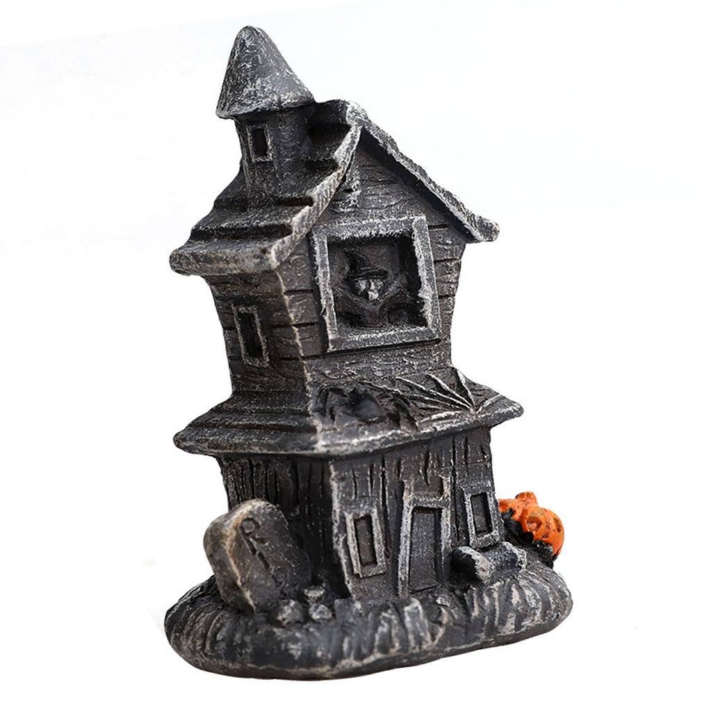 Halloween Decor Exquisite Resin Craft Desktop Figurine DIY Scene Layout Festival Adornment Home Decoration Tabletop Ornaments