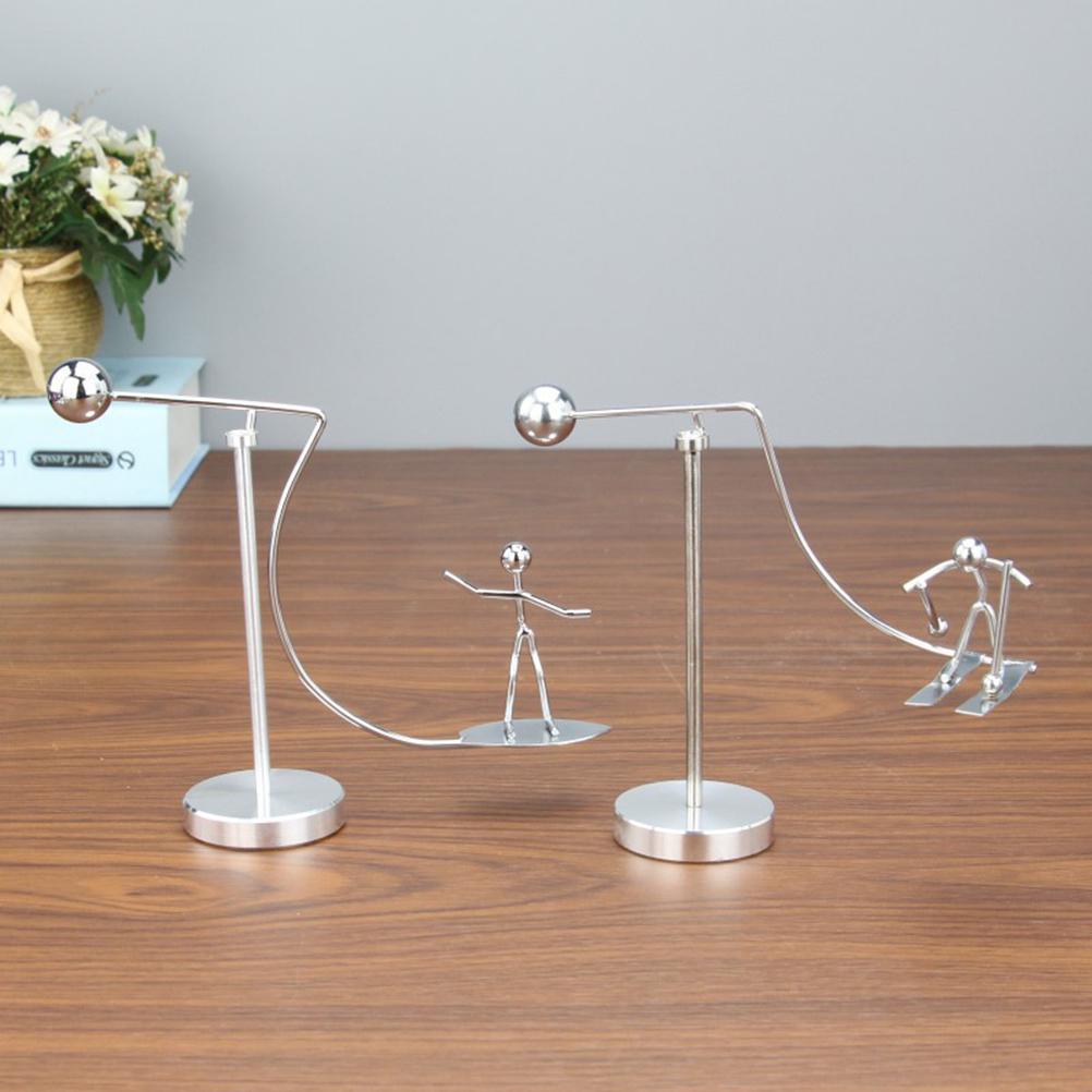 Balance Physics Toy One Foot Man Art Decompressive Science Psychology Home and Office Decor Desk Ornament Toy
