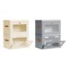 2 Pieces Useful Storage Organizers With PVC Window And Stackable Design Perfect For Small Spaces