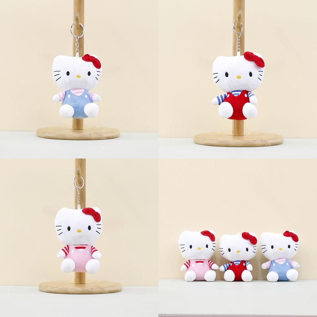 Entzückender Plüschkatzen-Schlüsselanhänger Weiche Puppe Accessoire Niedlicher Katzen-Taschenanhänger 12cm