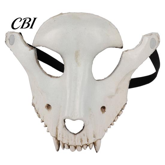 Skull Masque Halloween Sheep Head Masque, Full Face Cosplay Accessory, 3D Realistic Scary Animal for Masquerade Party Design