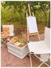 Portable Outdoor Table & Backrest Chair Set - Multifunctional, Casual, and Comfortable for Outdoors & Dorms