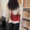 Washed Canvas Multi-zipper Messenger Bag Women's Shoulder Bag