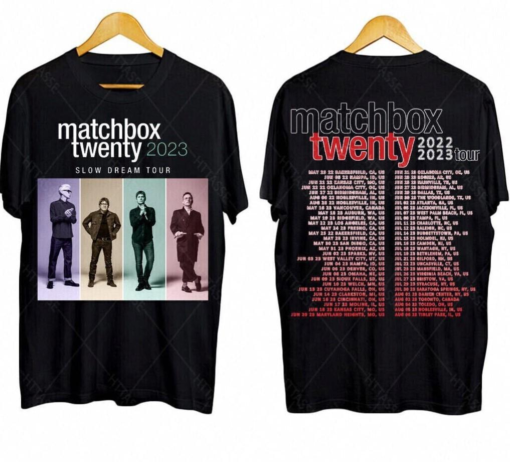 Unisex Cotton Short Sleeve Matchbox 20 T-Shirt, Summer 2023 Tour Shirt, Gift For Fans