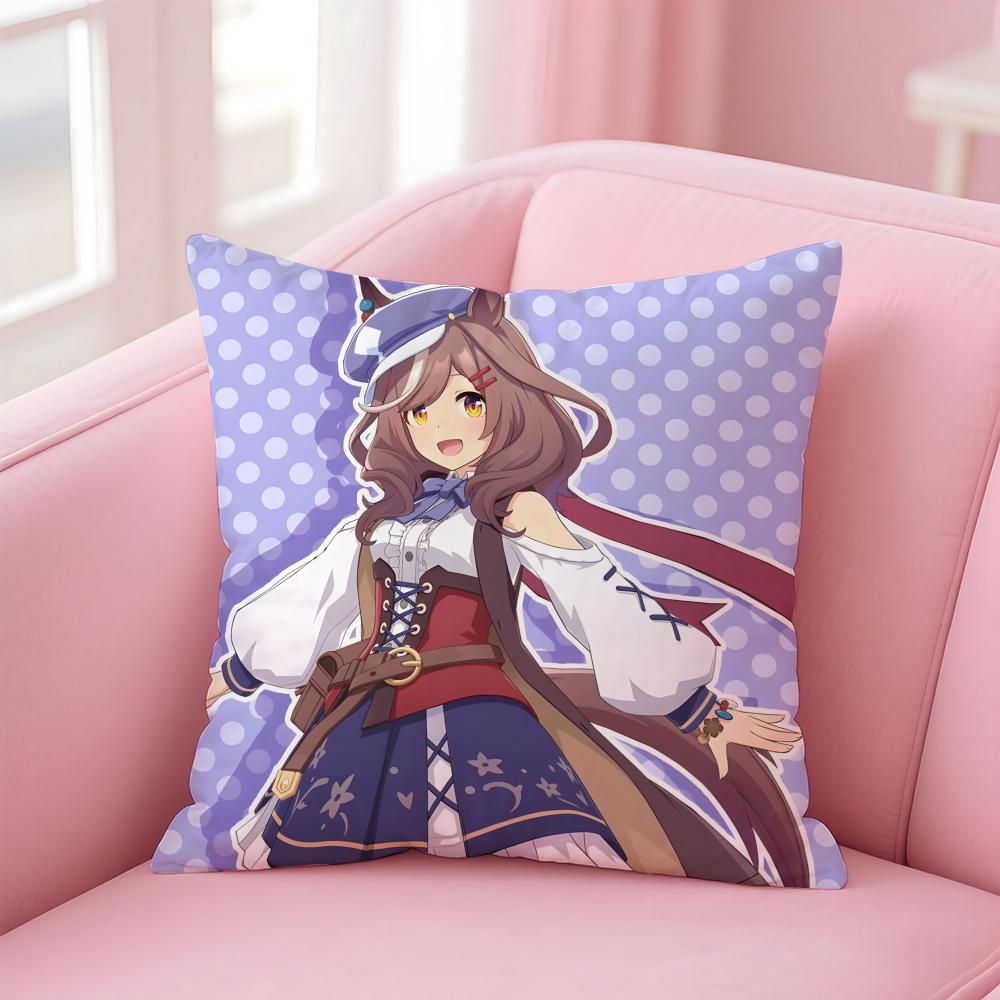 

1PCS Energetic PPretty DDerby Icons Cushion Cover Pillowcase Short Plush Invisible zipper Room Sofa Cushion Cover 30X30cm