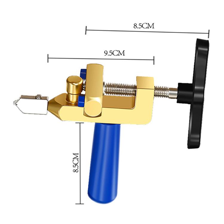 Factory Direct Sales One-piece Glass Knife Cutting Tool Diamond Ceramic Tile Divider Aluminum Alloy Portable Manual Glass Cutter