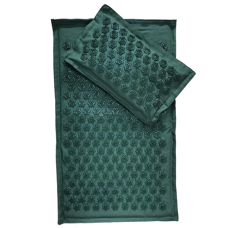 74*44cm Naturalny Len Kokosowa Palma Mata do Masażu Jogi Sportowa Mata Poduszka z Torbą Lotos Kolce Mata Akupresurowa Poduszka Mata Akupresurowa