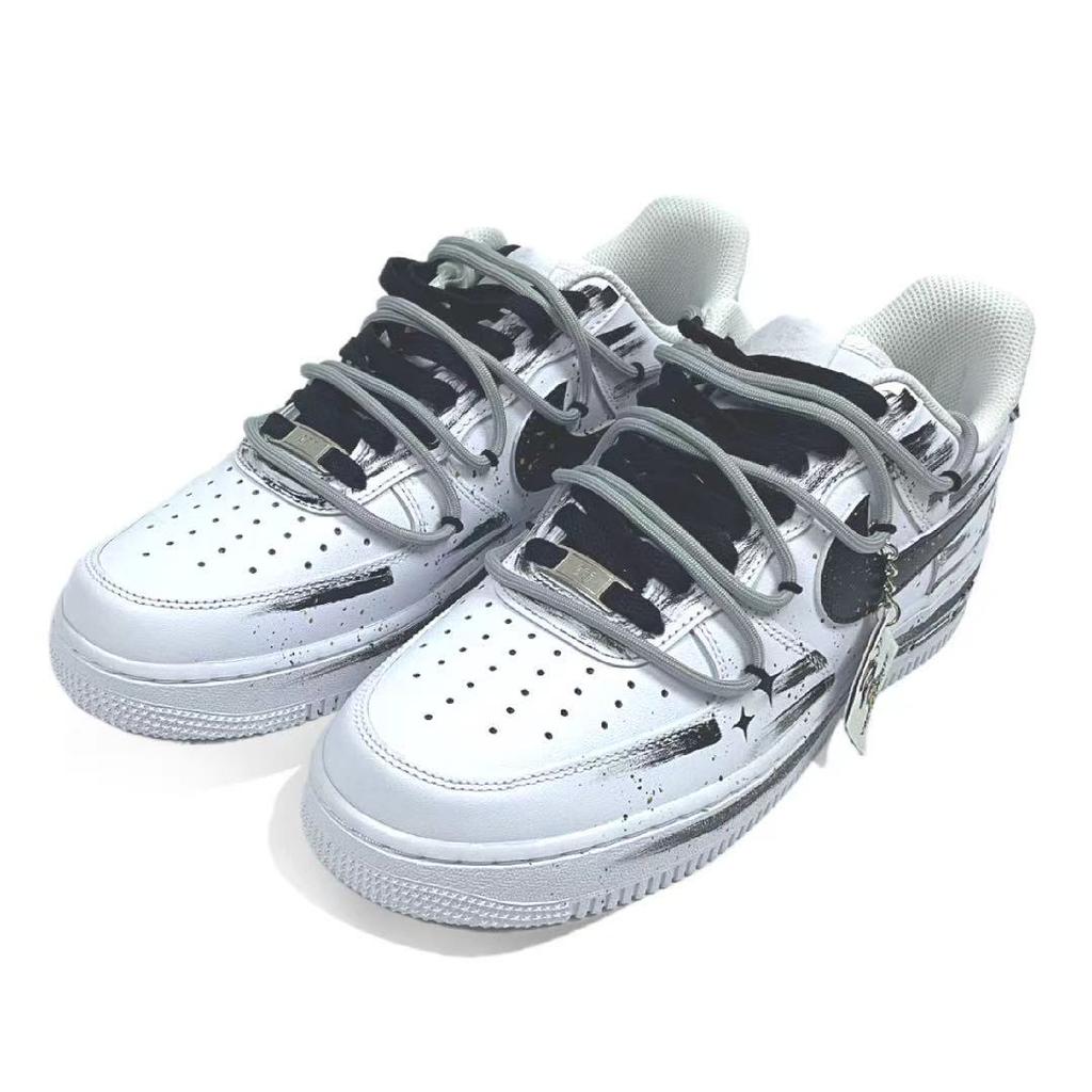 Nike Air Force 1 Mountain Moon Brush Leather Abrasion Resistant Abrasion Resistant Low Top Skateboard Shoes Men's CW2288-111(Team371-)