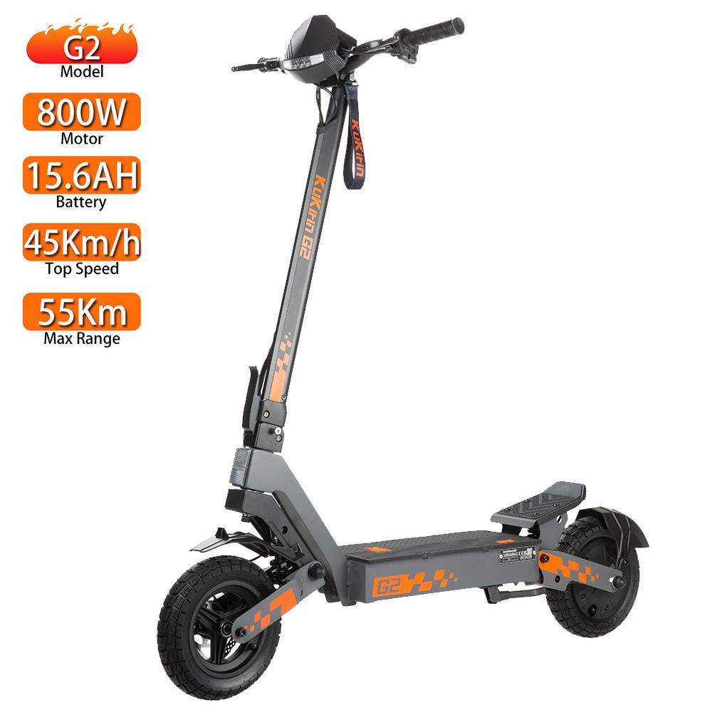 Patinete Eléctrico Kukirin G2 10" Frenos de Disco Doble Velocidad Máxima 25KM/h Patinete Eléctrico Para Adulto 48V 15.6AH Autonomía 55KM Carga 120Kg Nuevo