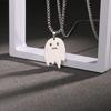 Little Monster Ghost Necklace - Cute Halloween Pendant for Hip Hop Street Style