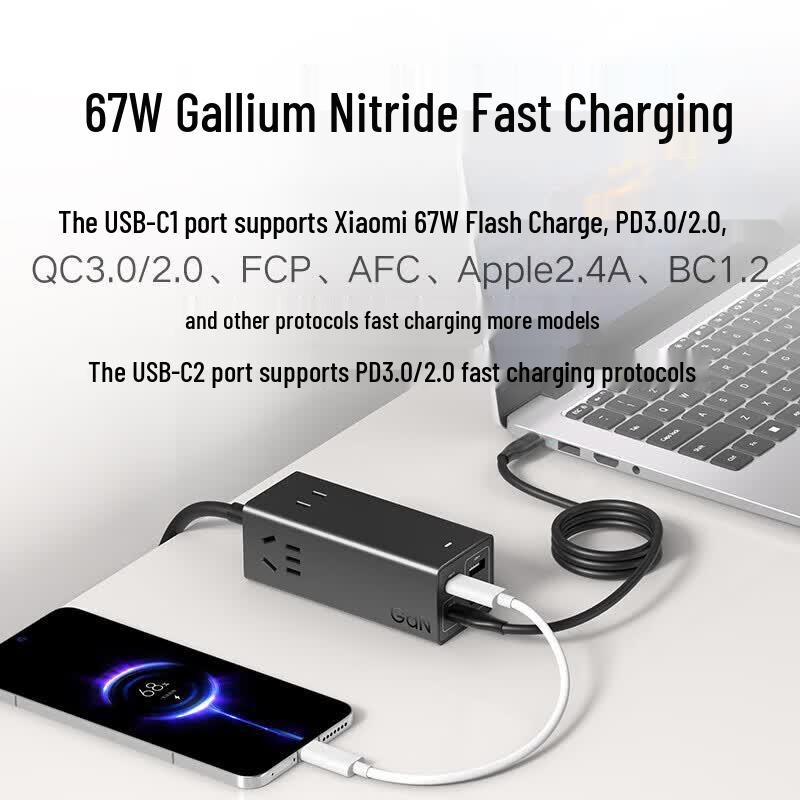 Xiaomi GaN 67W Desktop Fast Charge Power Strip Pro with HDMI