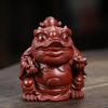 Auspicious Zisha Golden Toad Tea Pet