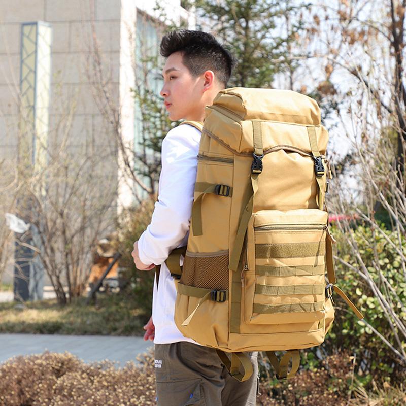70L Travel Bag Tactical Backpack Hiking Bag Army Backpacks Travel Camping Backpack