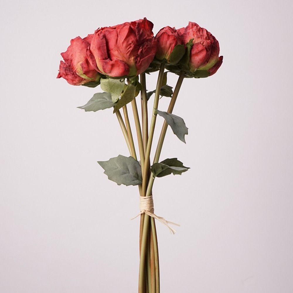 4 Flower 3 Buds Peony Artificial Flower Silk Petals Faux Flower Decorative Flower Home Decoration