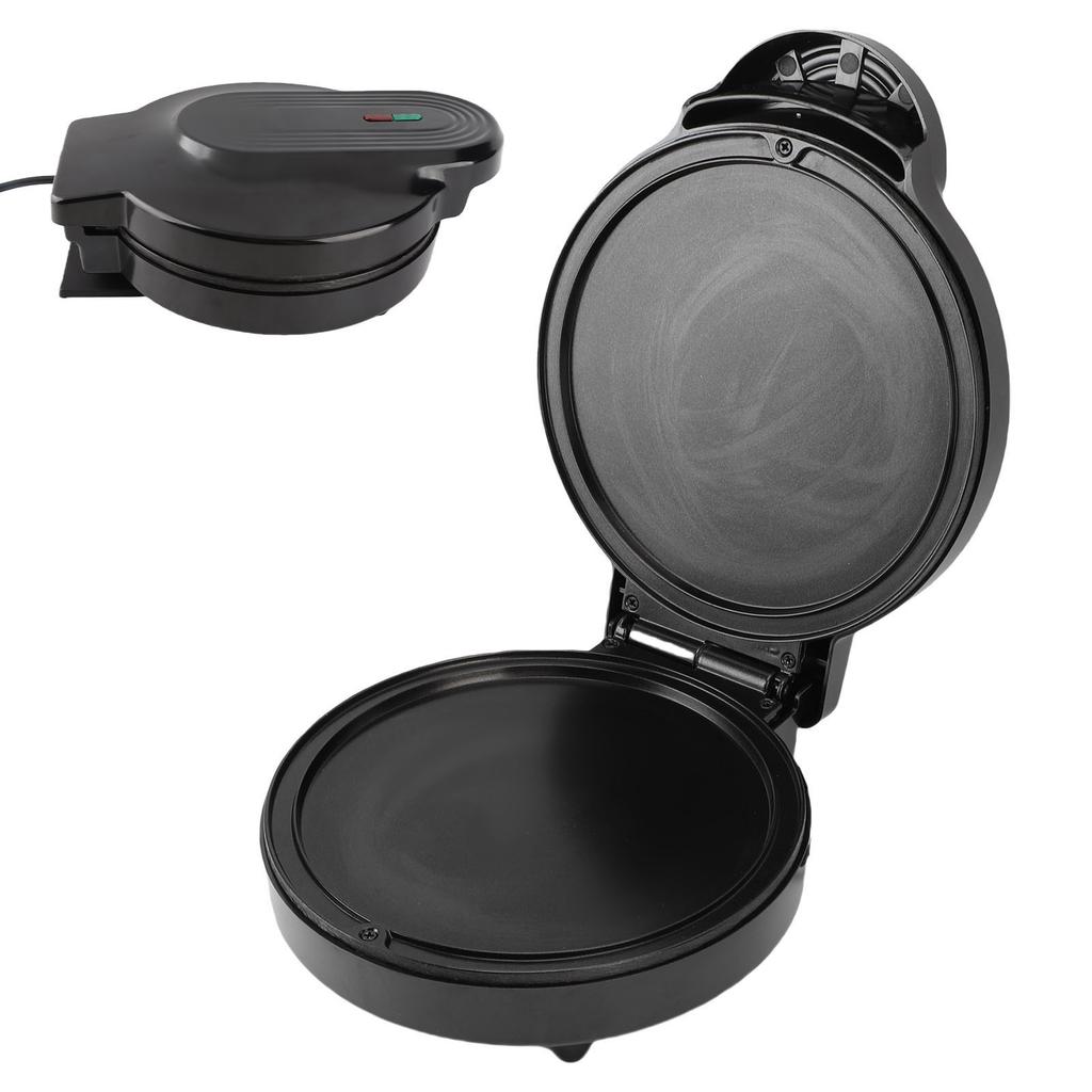 Electric Round Griddle 6.89in Heating Diameter Anti Stick 1000W Double Side Heating Countertop Pizza Maker for Pancake