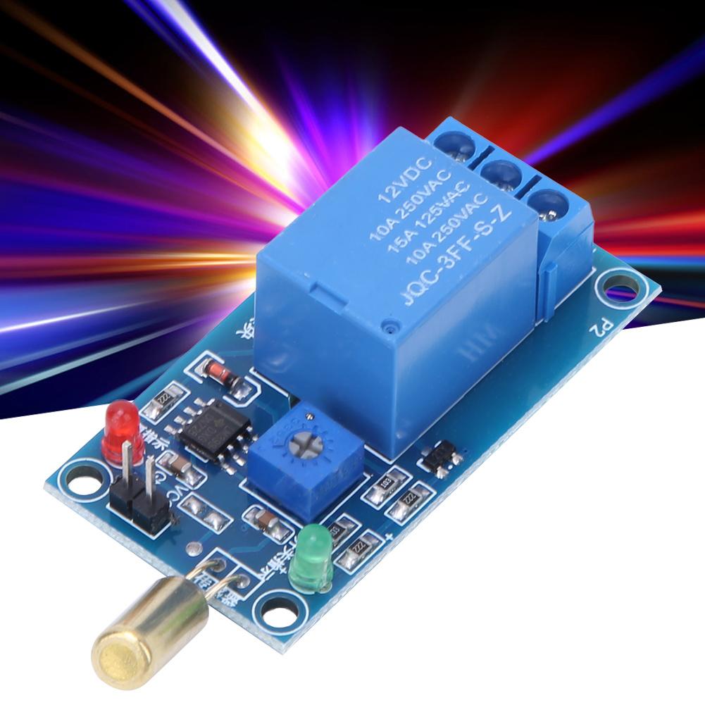 SW520 Tilt Sensor 12VDC Relay Module Equipment Tilt Dump Protection Alarm Trigger Module