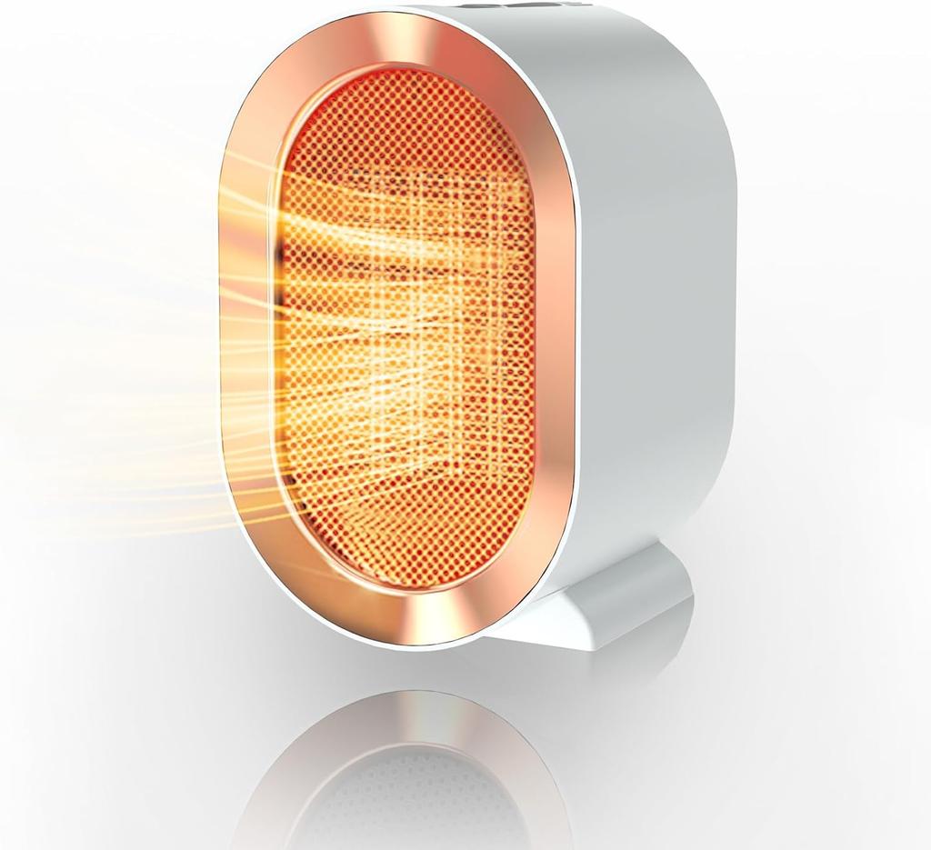 Chauffage en céramique PTC 1200W avec 2 Modes, chauffage d'espace Portable, Protection contre le basculement et la surchauffe, chauffage de sécurité rapide et silencieux