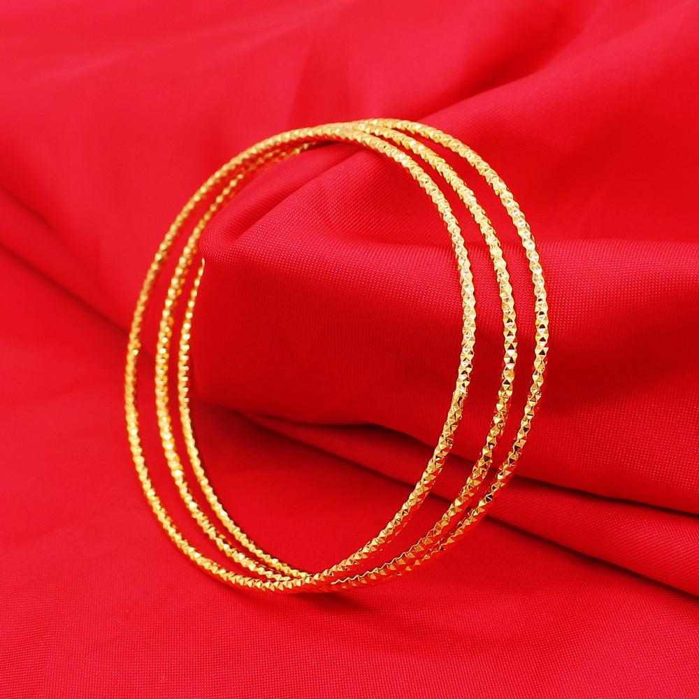 

Тонкий браслет-браслет из вьетнамской позолоченной меди 24 карата в богемском стиле