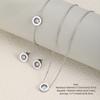 Round Crystal Stainless Steel Bracelet Coloful Moissanite Bracelet  for Gifts